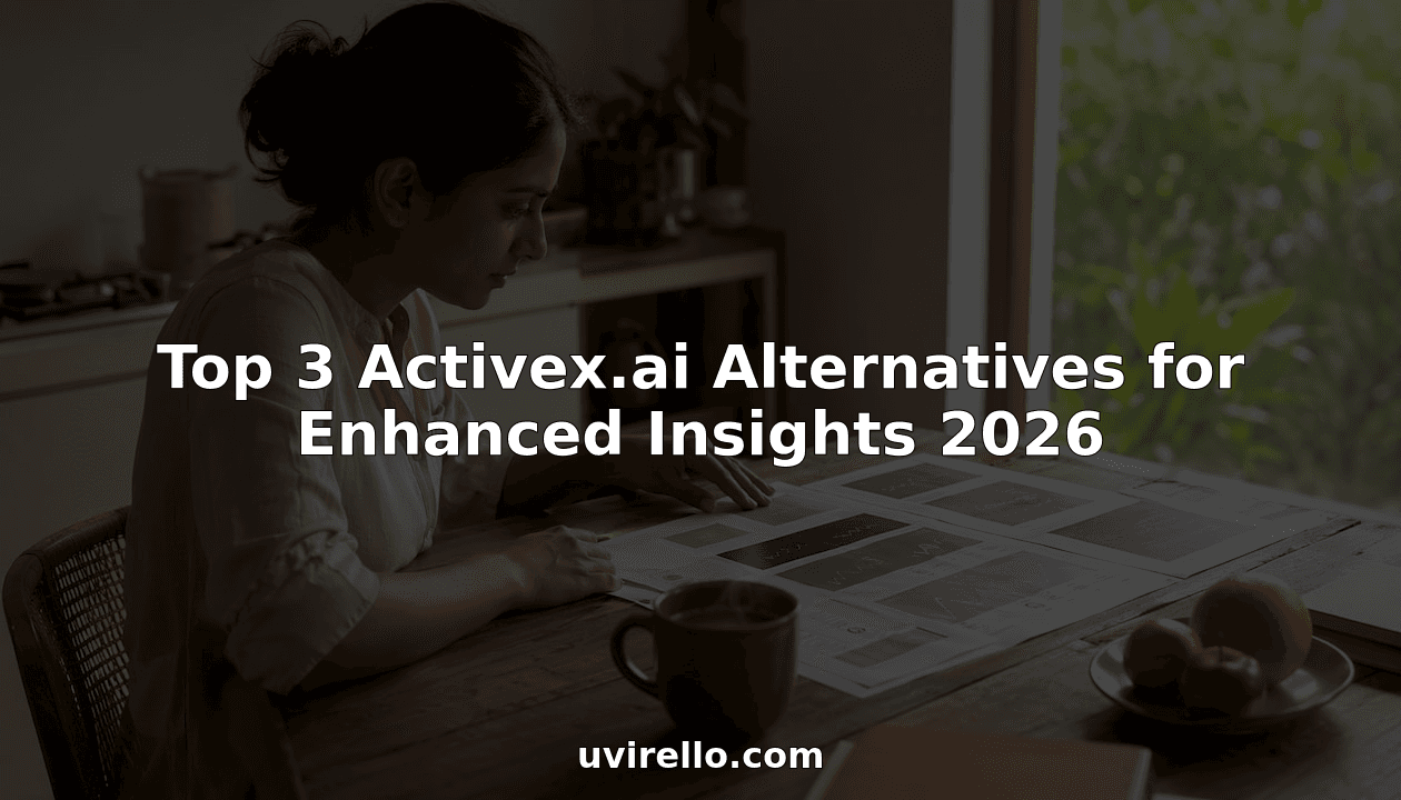 Top 3 Activex.ai Alternatives for Enhanced Insights 2026